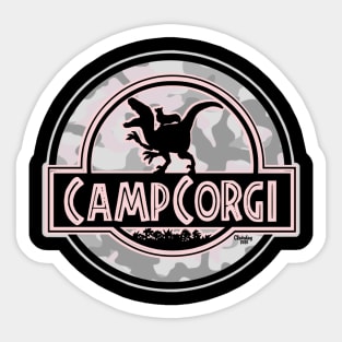 Camp Corgi Sticker